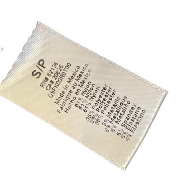 Guess Silver Gray Sequin Long Sleeve Body-con Stretch Cocktail Dress Sz S - Picture 10 of 10